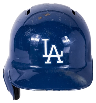 2015 Chase Utley Game Used Los Angeles Dodgers Postseason Batting Helmet (MLB Authenticated)